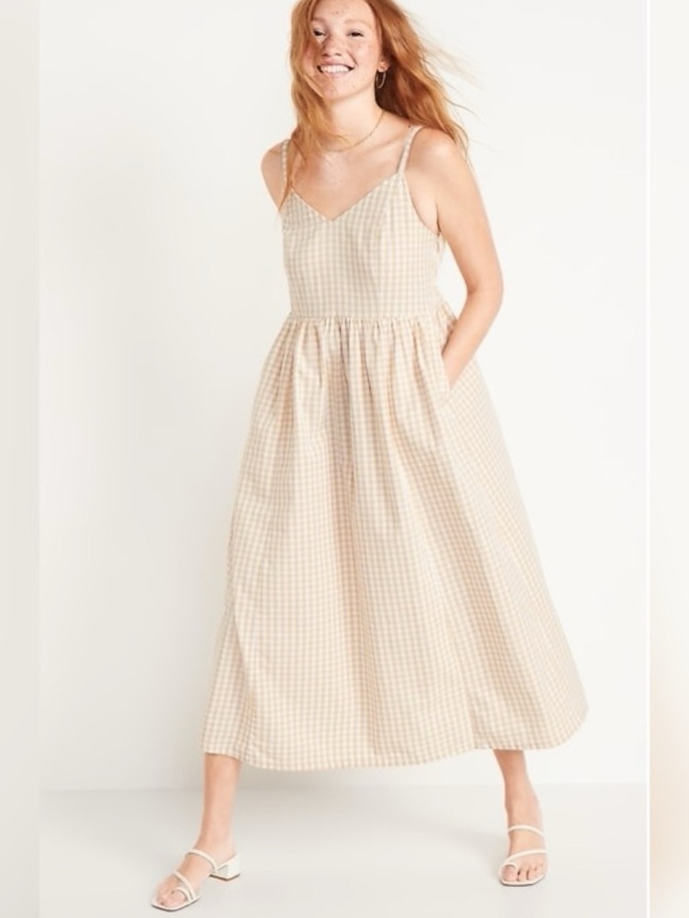 Old Navy Gingham Poplin Dress